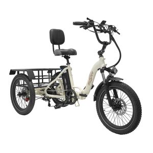 Faltbares Elektro-Dreirad 20*3,0 Zoll weiß mit 250W Motor, 48V13Ah Akku
