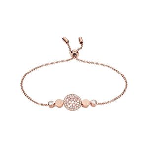 Fossil Damen Armband Armkette Edelstahl Roségold Zirkonia JF02905791 Fossil Damen Armband Armkette Edelstahl Roségold Zirkonia JF02905791