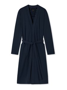 Schiesser Bade-mantel sauna Morgen-mantel Lounge Elegant Kimono dunkelblau L (Herren)
