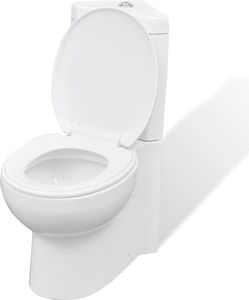 Toaleta narożna ceramiczna biała