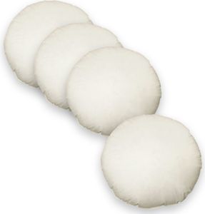 4er Pack Füllkissen 80 cm rund Federn Kissen Inlett Kissenfüllung Kopfkissen Innenkissen