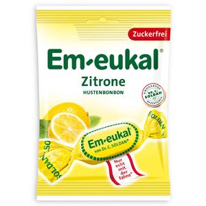 Em eukal Zitronen Hustenbonbons zuckerfrei einzeln verpackt 75g