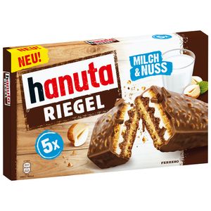 Hanuta Riegel Waffel Riegel mit Haselnussmagermilchcreme 173g