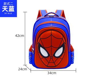 Cartoon Kinderschultasche SpiderMan Boys Lovely Hero Schulrucksack Schultasche mit großer Kapazität für die Grundschule