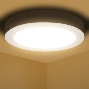 Aigostar Deckenlampe led 12W 3000K Deckenleuchte, 940lm lampen decke ideal für Badezimmer Balkon Flur Küche Wohnzimmer, Warmweiß Badezimmerlampe Ø17.4cm