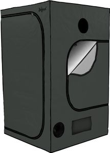 ZELSIUS Grow Tent 120 x 120 x 200 cm grau/schwarz Pflanzenzucht Indoor ZELSIUS Grow Tent 120 x 120 x 200 cm grau/schwarz Pflanzenzucht Indoor