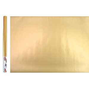 Selbstklebende Dekorationsfolie Gold Klebefolie Dekofolie Möbelfolie 45 x 200 cm Schrankfolie Zuschneidbar Folie Möbel Tapete