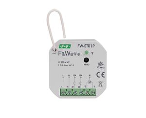 Rádiové ovládanie uzávierky 230V 868 MHz FW-STR1P F&F v ovládacom boxe na zapustenú montáž