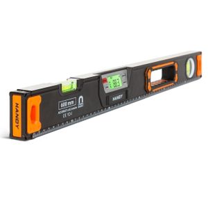 HANDY – Digitale Wasserwaage mit Magnet und Tonsignal – 60 cm – LCD-Bildschirm – Toleranz 0,5 mm/M