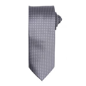 Pánska kravata Premier so vzorom hviezdy (2 ks/balenie) RW6947 (jedna veľkosť) (strieborná)