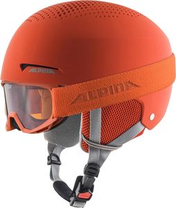 ALPINA ZUPO SET (+PINEY) - Skihelm + Brille - Größe 51-55 cm - Hochwertiges, Sicheres & Robustes Set aus Skibrille & Skihelm Für Erwachsene
