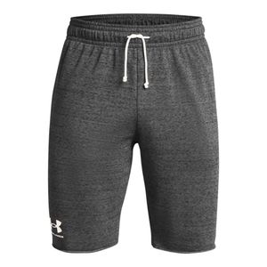 Under Armour RIVAL TERRY SHORT Herren Castlerock Light Heather/Onyx White XL