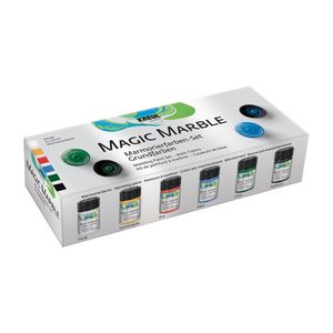 KREUL Marmorierfarbe "Magic Marble" Set Grundfarben