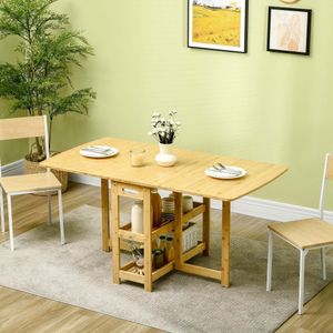 HOMdotCOM HOMdotCOM stół do jadalni rozkładany stół z półką stół do jadalni stół kuchenny naturalne drewno HOMdotCOM HOMdotCOM stół do jadalni rozkładany stół z półką stół do jadalni stół kuchenny naturalne drewno