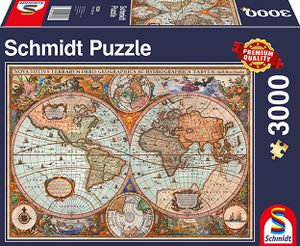 Antike Weltkarte, 3000 Teile Puzzle