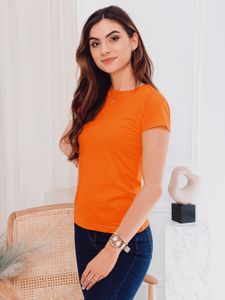 Deoti Frauen einfaches T-Shirt Meinrad orange L