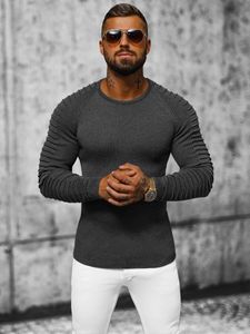 Ozonee Classic sweter męski Hawkins antracytowy L