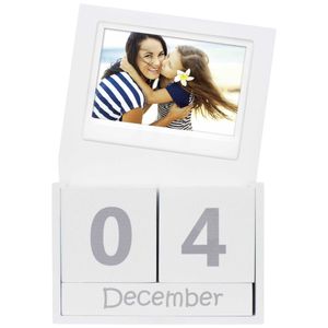 Instax Cube Calendar WIDE Drevený permanentný kalendár