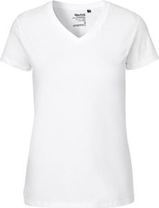 Neutral O81005 | Damen V-neck T-Shirt - Farbe: White - Größe: XS