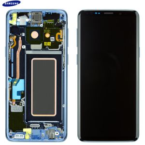 Originálny Samsung Galaxy S9 SM-G960F LCD displej s dotykovým sklom Coral Blau GH97-21696D / GH97-21697D