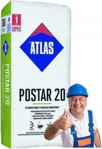 Atlas Postar 20 Rýchloschnúci cementový náter 25 kg