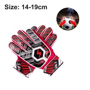 Goalie Gloves, Goalkeeper Gloves with Fingersave, Soccer Gloves, Breathable Soccer Goalie Gloves, for Kids Youth and Adult ,Rot,7
