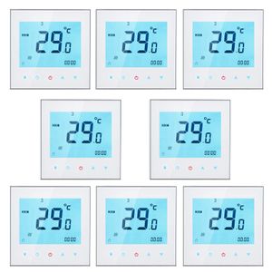 8X 5A Raumthermostat thermostat Wasser Heizung Thermostat Fußbodenheizung Programmierbares wöchentliche LCD-Display Touchscreen  Raumtemperaturregler