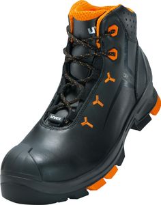 uvex 6503244 uvex 2 šnurovacie topánky S3 SRC, veľkosť 44, čierna/oranžová
