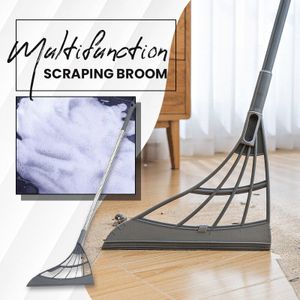 Magic Broom Trocken-Nass-Dual-Purpose-Wischbesen No Mark Silicone,Grau