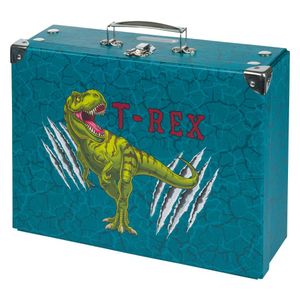 BAAGL Skladací školský kufor T-REX s príslušenstvom
