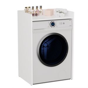 CDF Waschmaschinenschrank Pola NP | Farbe: Weiß | Moderner Schrank über der Waschmaschine | Ablagefläche