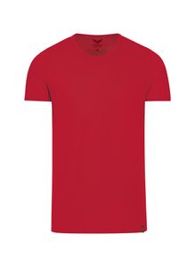 TRIGEMA T-Shirt aus Baumwolle/Elastan Herren 602201 kirsch M