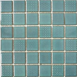 Mosani MOS16-0602, Mosaik, Keramik, Grün, Indoor, Rechteck, 298 mm