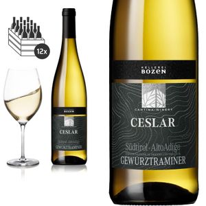 12er Karton 2022 Gewürztraminer CESLAR Südtirol von Kellerei Bozen  - Weißwein