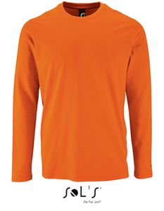 Herren  Long-Sleeve T-Shirt Imperial - Farbe: Orange - Größe: L