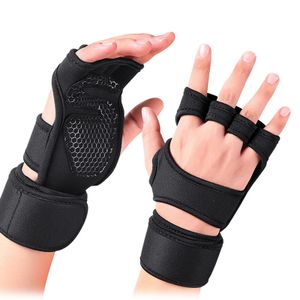 Fitness Handschuhe mit Handgelenkstütze Sporthandschuhe Trainingshandschuhe Herren Damen L für Gym, Kraftsport, Gewichtheben, Workout