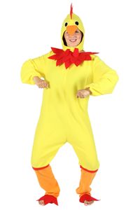 gelbes Hühnerkostüm Huhn für  Erwachsene, Größe:XXXL