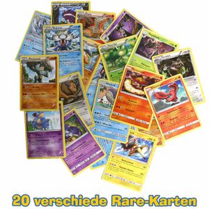 Pokemon - 20 verschiedene Rare-Karten (Sternchenkarten) - Deutsch