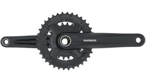 Shimano Kurbelsatz FC-MT210-B 2-fach 36-22Z 175 mm 4-Arm Stahl schwarz