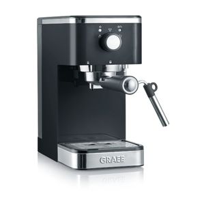 Graef ES 402 - Espressomaschine - 1,25 l - Gemahlener Kaffee - 1400 W - Schwarz - Satinierter Stahl