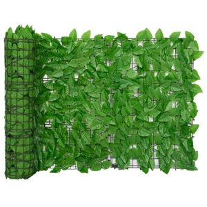 Balkon-Sichtschutz mit Grünen Blättern 400x75 cm , Markisen Design 2024