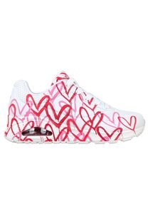 Skechers Damen Sneaker UNO SPREAD THE LOVE Weiß/Pink/Rot, Schuhgröße:EUR 38