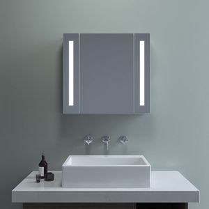 Spiegelschrank Bad mit Beleuchtung Badspiegel Badezimmerspiegel mit Ablage Badspiegelschrank Weiß 60 cm mit Beleuchtung Badezimmerspiegel Schrank mit Steckdose Anti-Beschlag