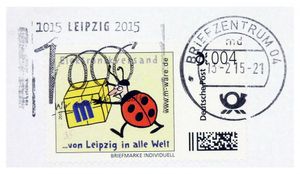 FDC mit 4-Cent-Marke, 13.02.2015, Stempel Leipzig 1000 M-ware® ID15589