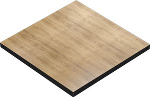 BRASIL | Gastro Tischplatte | B:T 80 x 80 cm | Eiche | Quadratisch | Gastro Tischplatte