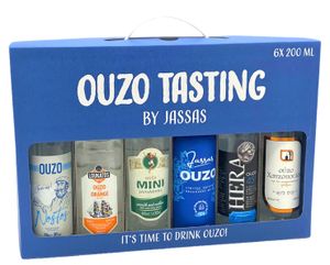 Ouzo Tasting by Jassas 6x 200ml Variante 2 Ouzo Probierset