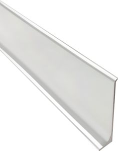 Alu Sockelleiste Fußbodenleisten eloxiert  silber L270cm H60mm poliert