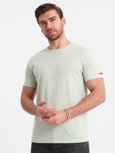 Ombre Clothing Koszulka męska z krótkim rękawem Moseus jasnozielony L