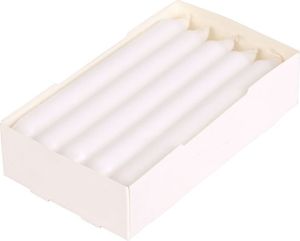 Tafelkerzen 10er-Set Weiß Stabkerzen Leuchterkerzen Tischdeko Spitzkerzen