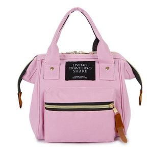 3in1 Damen Schultertasche Handtasche Rucksack in Rosa, Frauen Tasche, Multifunktionstasche
